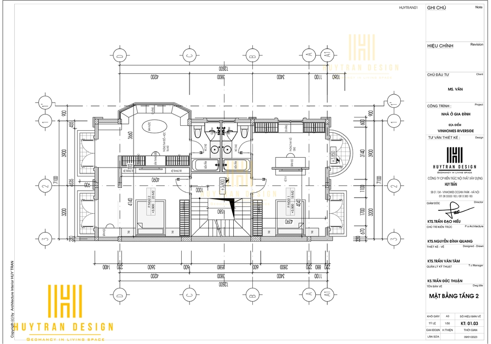Thiết kế biệt thự Vinhomes Riverside tại phân khu Hoa Lan 8-21