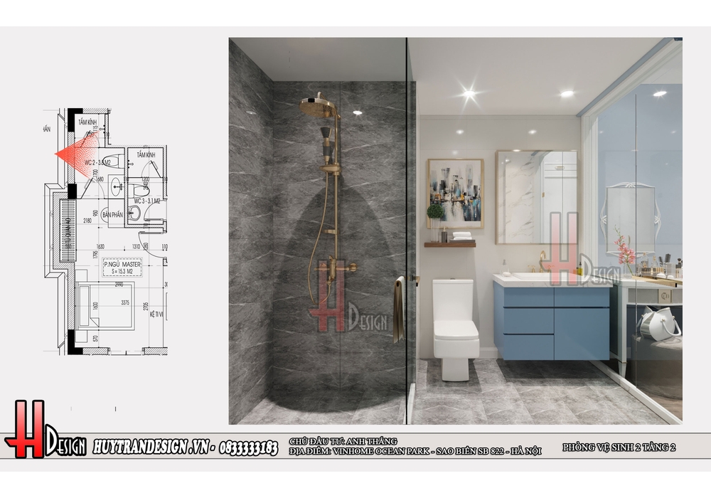 Mẫu thiết kế biệt thự sao biển 8-22 Vinhomes Ocean Park năm 2022