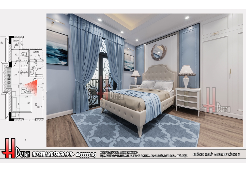 Mẫu thiết kế biệt thự sao biển 8-22 Vinhomes Ocean Park năm 2022