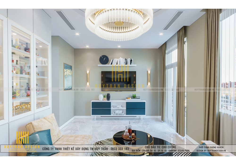 Mẫu thiết kế Shophouse Hải Âu Vinhomse Ocean Park vừa ở kết hợp kinh doanh