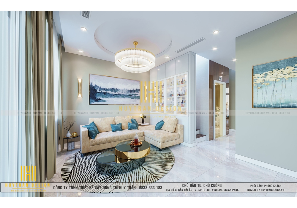 Mẫu thiết kế Shophouse Hải Âu Vinhomse Ocean Park vừa ở kết hợp kinh doanh