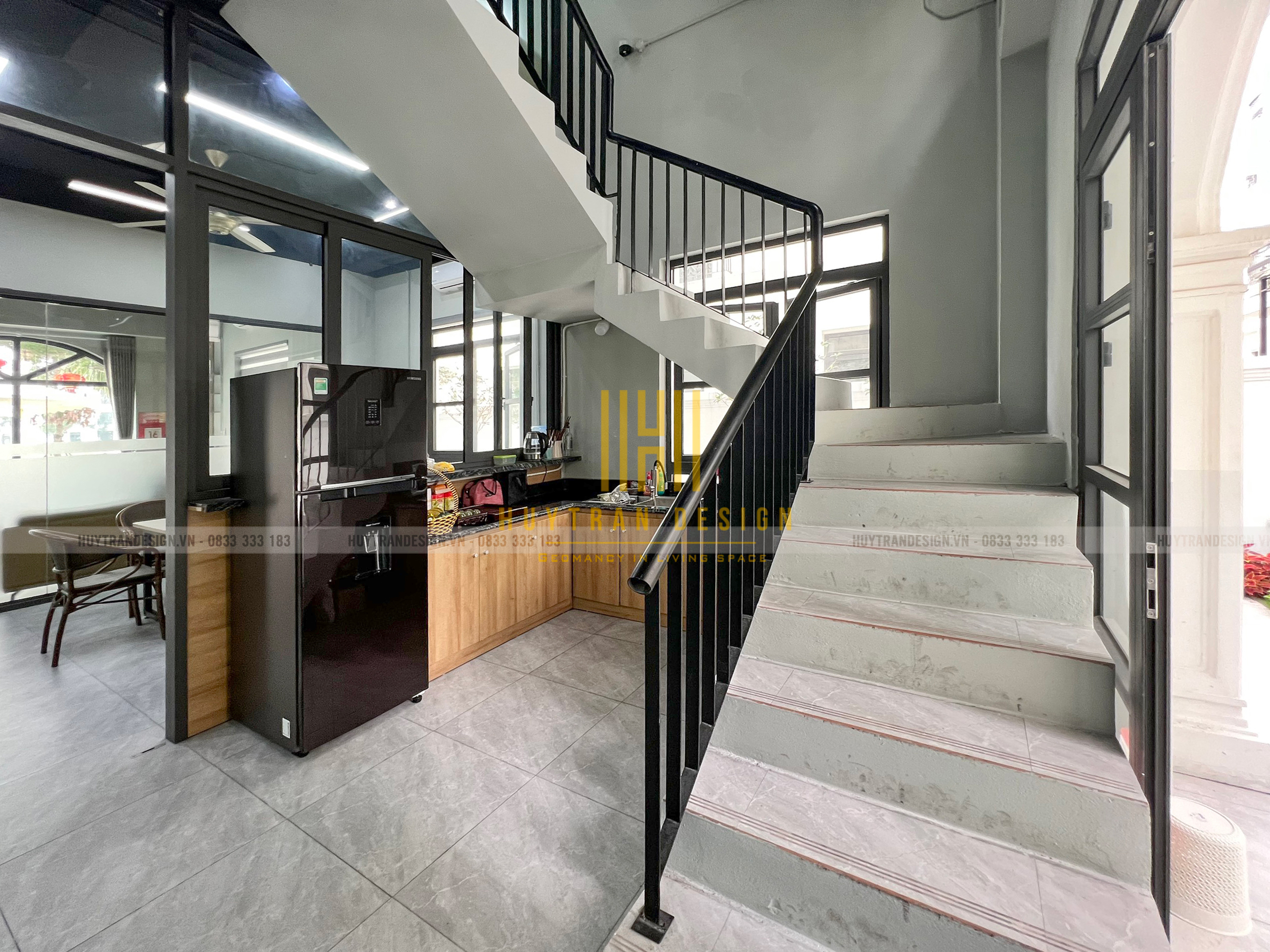 Thiết kế khu Pantry dành cho nhân viên văn phòng - Thiết kế nội, ngoại thất Huy Trần Design