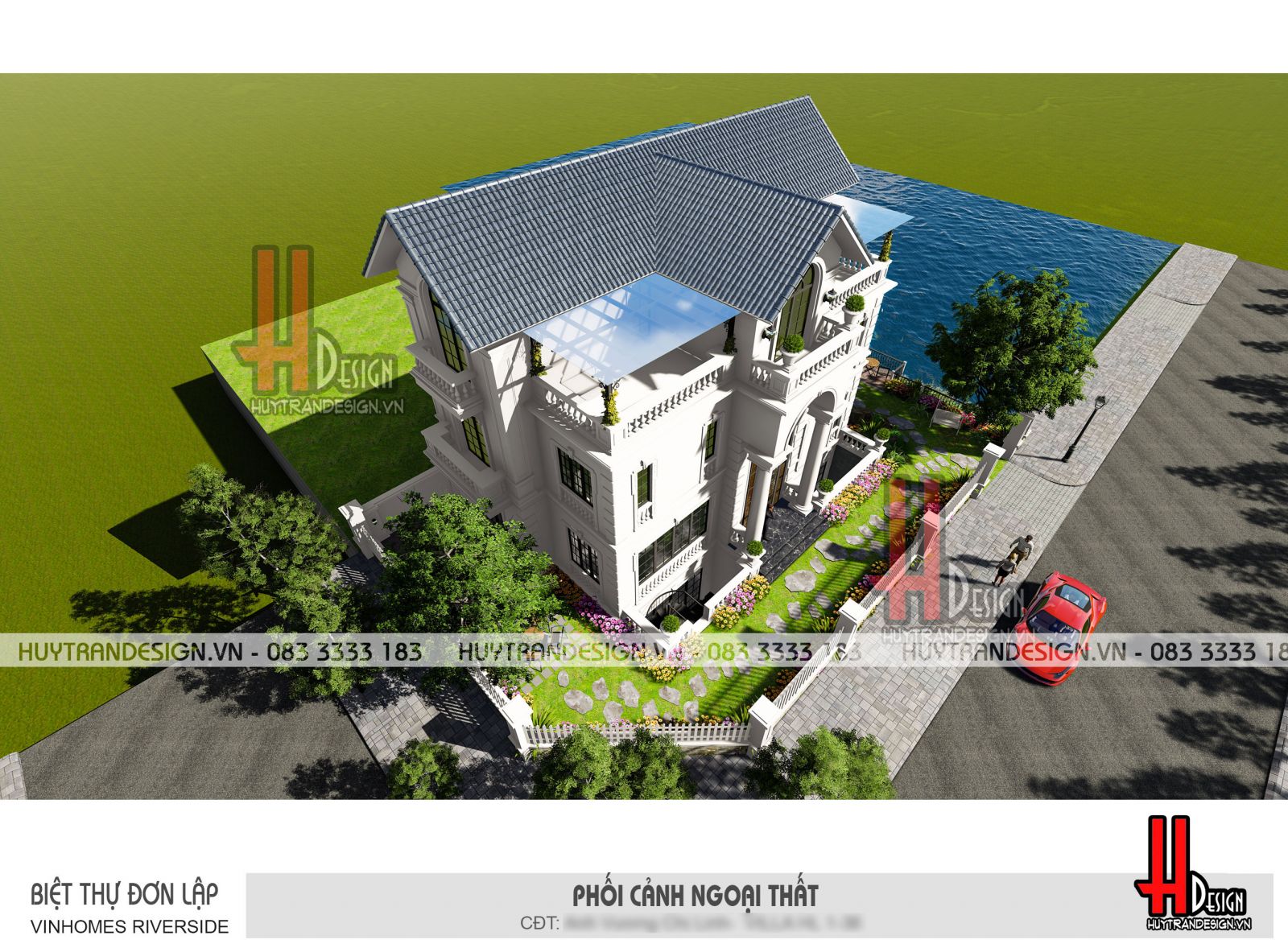 Mẫu thiết kế nhà 3 tầng đẹp - Huytrandesign tư vấn, thiết kế, thi công, sửa chữa nhà đẹp tại Long Biên, Hà Nội - v13